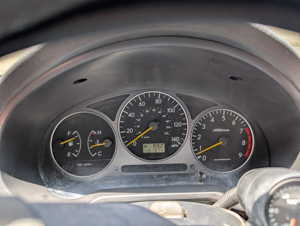 2003 WRX Dashboard