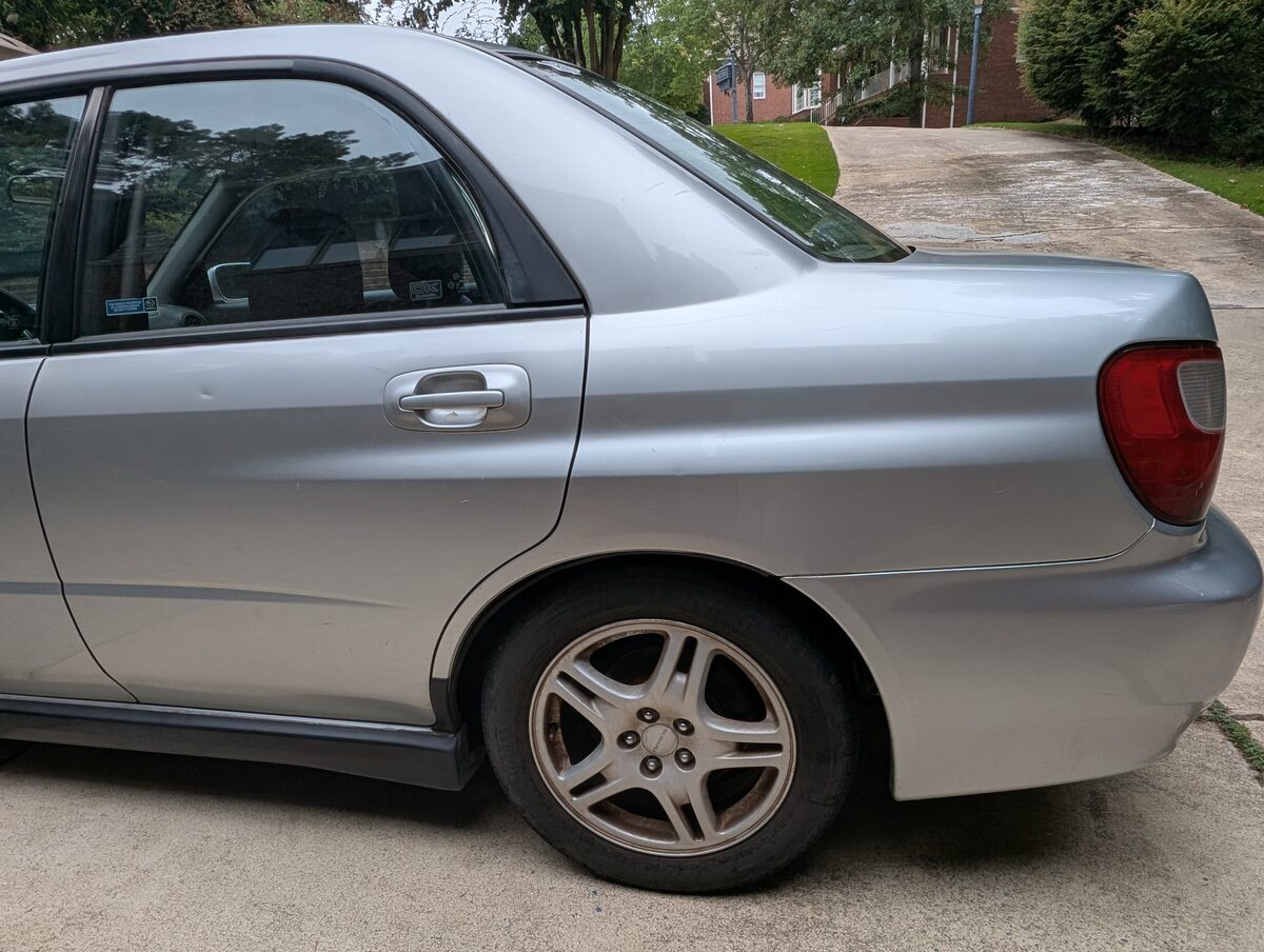 2003 WRX Rear Quarter View